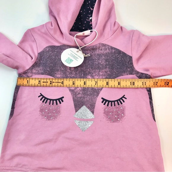 Little Girls Pink Hoodie. Oliver We care supporting sustainable Cotton Size: 2 - Picture 5 of 12